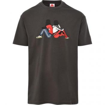 Camiseta de fitness Kappa 222 Banda Pop Negro