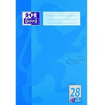 Cuaderno Oxford Touch A4 Raya 28, 16 Hojas, Azul Mar