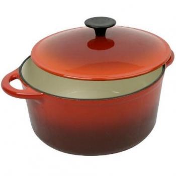 Tradifonte Crealys 501745 - Cocotte redonda de hierro fundido, diámetro de 21 cm, 2,5 l