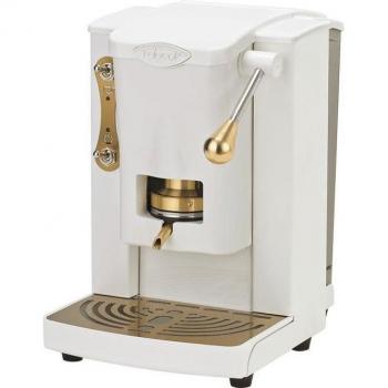 Cafetera Faber New Slot Mini Plast 1,5L Automática/Manual a Cialde 44mm Color Blanco y Bronce