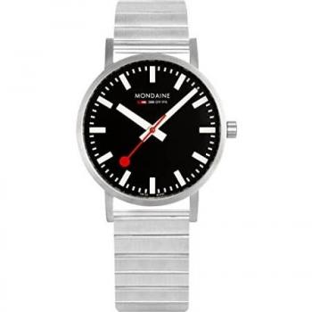 Mondaine Swiss Railways Classic 36mm Stainless Steel Analog Watch