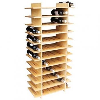 Expovinalia 72/B Botellero con 12 baldas, Roble Claro, 123x56x28 cm