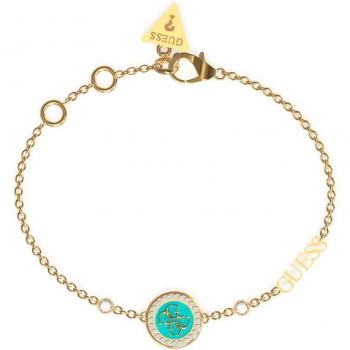 Pulsera de acero dorada Dreaming Guess con detalles elegantes