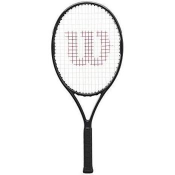 Raqueta de Tenis Wilson Pro Staff 25 V13.0 Encordada para Niños - Unisex - Color Blanco y Negro