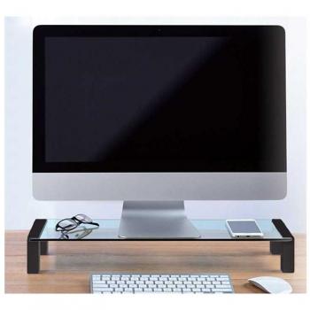 SOPORTE MONITOR OFFICE BOX CRYSTAL AIR NEGRO
