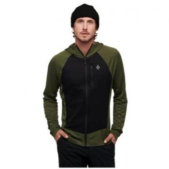 Sudadera Con Capucha Híbrida Térmica Black Diamond Coefficient LT para Hombre - Tundra/Negro, Tamaño S