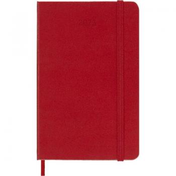 Agenda 2025 tapa dura diaria P (9 x 14 cm) roja Moleskine DHF212DC2Y25