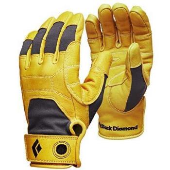 Black Diamond Transition Yellow/Gray Climbing Gloves - Unisex, Medium