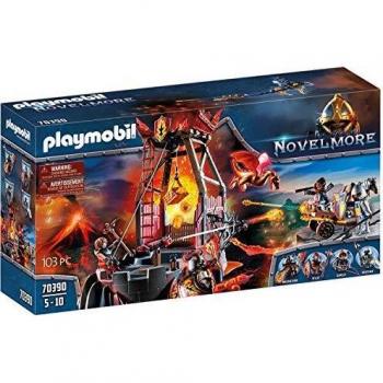 PLAYMOBIL Novelmore 70390 Mina de Lava de los Bandidos de Burnham, Para Niños de 4 y 10 Años de Edad