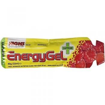 High5 High5 Gel Energético Con Cafeína De Aporte De Energía Rápido Para Llevar A Base De Zumo De Fruta Natural - Frambuesa - 20 Bolsitas Energéticas De 40 Gramos 880 g - Pack de 20