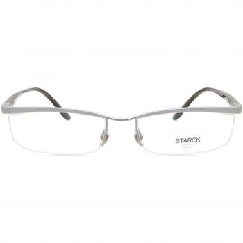 Starck SH0801D Asian Fit 0051 Men's Eyeglasses Silver Size 60 - Frame Only - Blue Light Block Available