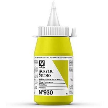 Vallejo - Colores acrílicos vallejo studio 500ml, color amarillo