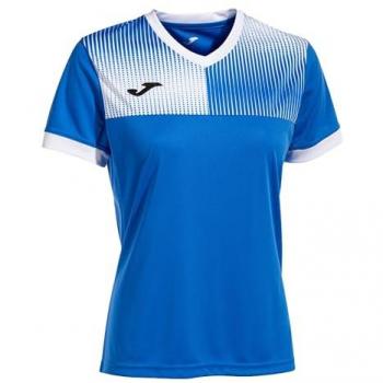 Camiseta de Manga Corta Eco Supernova Royal Blanco Mujer Joma