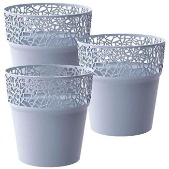 Maceta de Plástico Tree Gris Hielo 12x12x12.2 cm
