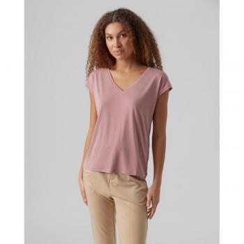 Vero Moda Filli Women's V-Neck Short Sleeve Recycled T-Shirt