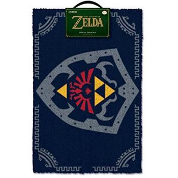 Felpudo de La Leyenda de Zelda - Escudo Hyliano, Multicolor 40x60cm