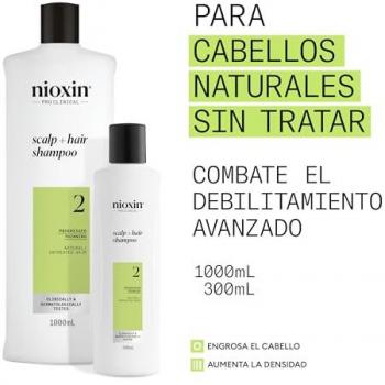 Nioxin System 2 Scalp + Hair Shampoo for Thinning Hair 300 ml