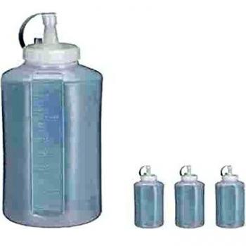 Set de 4 Botellas Dosificadoras Squeeze de 1000 ml para Salsas, Plástico Transparente
