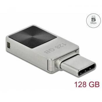 USB Stick Mini DeLock 128 GB USB-C 3.2 Gen 1 - Metal