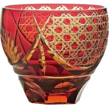 Vaso de vidrio Ayaka corte
