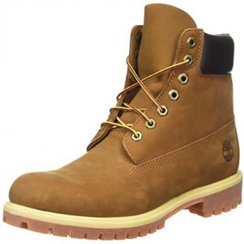Timberland Men's 6 Inch Premium Waterproof Lace-up Boots, Rust Nubuck, Size 7.5 UK
