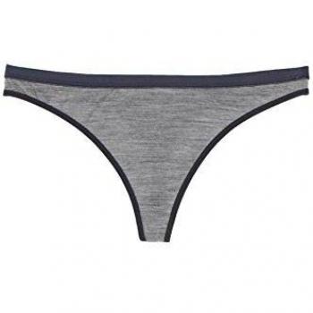 Icebreaker Siren - String Thong Gris Blizzard HTHR/Lunar Talla:small