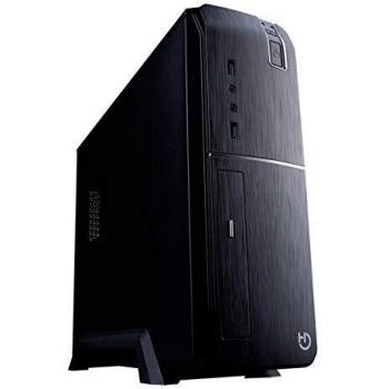 Hiditec ICACMM0197 Placa Base Slm20 Pro CHA010020, Caja Sobremesa 2 x USB 3.0, Bahia DVD Slim Compatible con Fuentes ATX Estandar