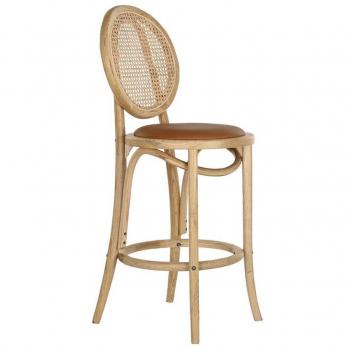 Taburete DKD Home Decor Multicolor Natural Marrón claro 43 x 43 x 108 cm