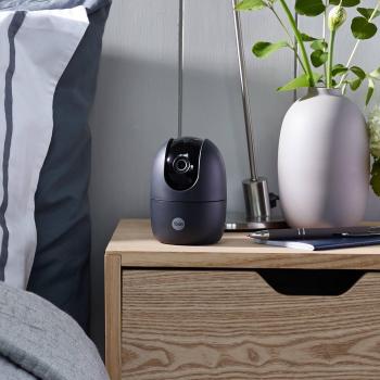 Cámara IP Interior Giratoria 360º Wi-Fi Control Móvil Color Negro