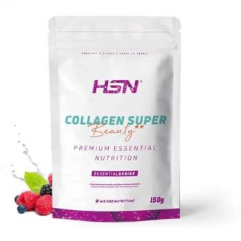 Colágeno Hidrolizado Super Beauty Frutos Rojos 150 g - 10 Tomas, Con Fitoceramidas y Ácido Hialurónico, Alto en Vitaminas y Minerales