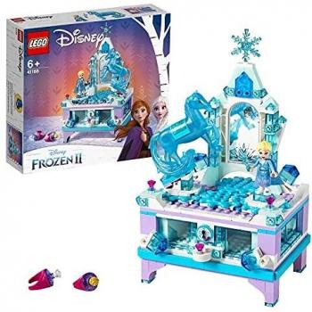 LEGO 41168 Disney Frozen 2, Joyero Creativo de Elsa con Mini Muñeca de la Princesa, Figura de Nokk y Cajón con Cerradura, para Niños y Niñas