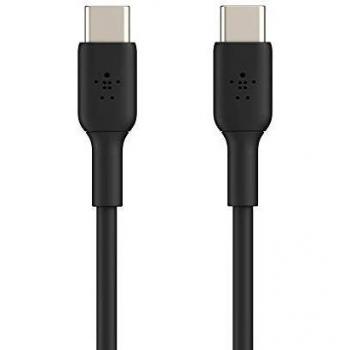 Belkin Boost Charge - Cable de Carga Rápida Usb-C a Usb-C Para Note 10, S10, Pixel 4, Ipad Pro, Nintendo Switch y Otros, 1 M, Color Negro
