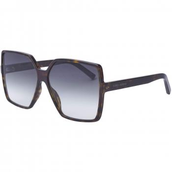 Saint Laurent SL 232 Betty 003 63 Elegant Brown Women's Sunglasses, Size: 63 MM, Dark Havana/Grey Gradient