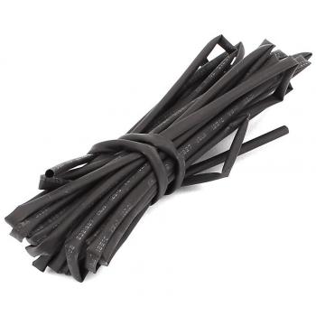 sourcing map Dia 2 mm de poliolefina de calor Tubería encogible del tubo 5M 16 pies largo Negro