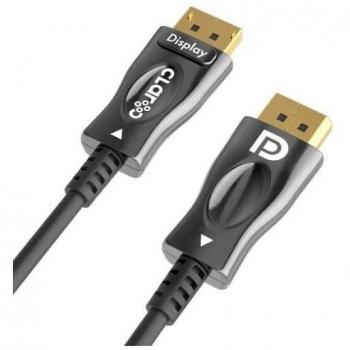 CABLE CLAROC DisplayPort 1.4 AOC, 8K, 10 m, CLAROC-DP-14-10M - Cable óptico activo AOC con soporte para 8K a 60 Hz y