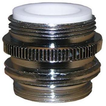 LASCO 09-1451NL No Lead, Dual Thread, Male Hose Faucet Adapter