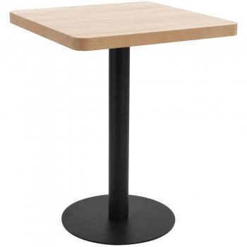 vidaXL Bistro Table Light Brown 60x60 cm MDF