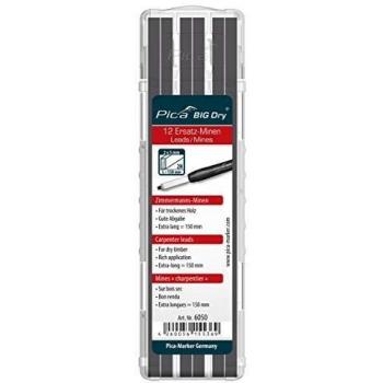 PICA 6050SB Estuche con 12 minas de grafito 2H blister