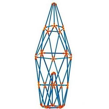Hape International- Juego de Construcción Torres Icónicas Flexistick, Multicolor