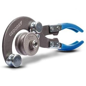 Tenaza curvatubos universal GEDORE 241500 - Dobladora de tubos, capacidad para doblar tubos de hasta 22 mm, fabricada en acero al carbono, mango ergonómico para un mejor agarre, diseño compacto y
