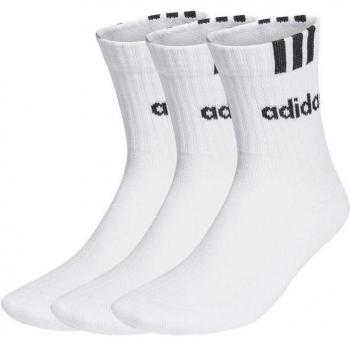 Calcetines adidas 3 stripes linear 3p blanco
