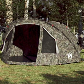 Tienda de pesca impermeable para 4 personas en color verde oliva, camuflaje y marrón