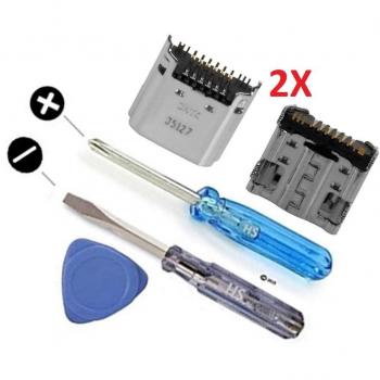 MMOBIEL 2X Dock Connector Power Socket Jack Compatible con Samsung Galaxy Tab 3 7.0 Pulgada SM-T210 T211 Incl útiles