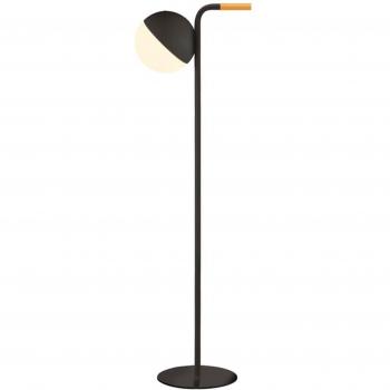Lámpara de pie LED de batería atenuable USB Zambelis, Marten Lámpara de Pie Exterior led 1,5W Negro IP44