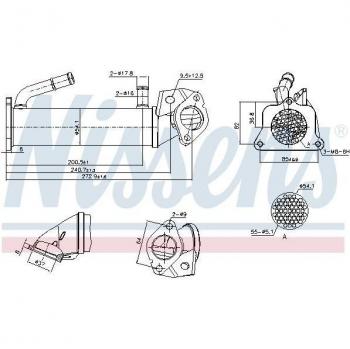 Enfriador de gases de escape NISSENS 989321