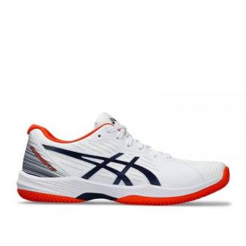 Asics Zapatillas de tenis de hombre Solution Swift FF Clay 1041A299-104 Blanco Azul Marino