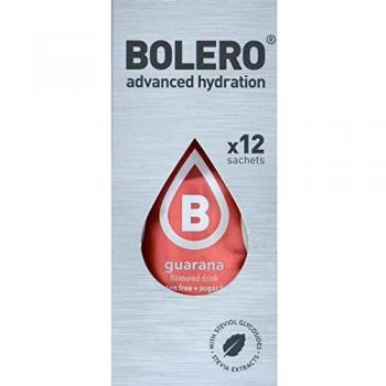 Bolero Bebida Instantánea sin Azúcar, Sabor Guaraná - Paquete de 12 x 9 gr - Total: 108 gr