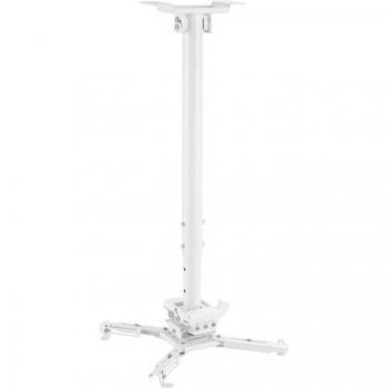 Soporte de Techo para Proyectores Kimex, Altura Ajustable 60-90cm, Color Blanco