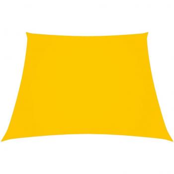Toldo de vela tela oxford trapecio amarillo 2/4x3 m