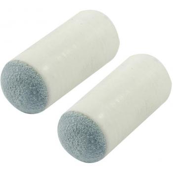 Plástico Blanco 12mm Diámetro Cilindro En Forma De Billar Punta Del Palo 2 Piezas